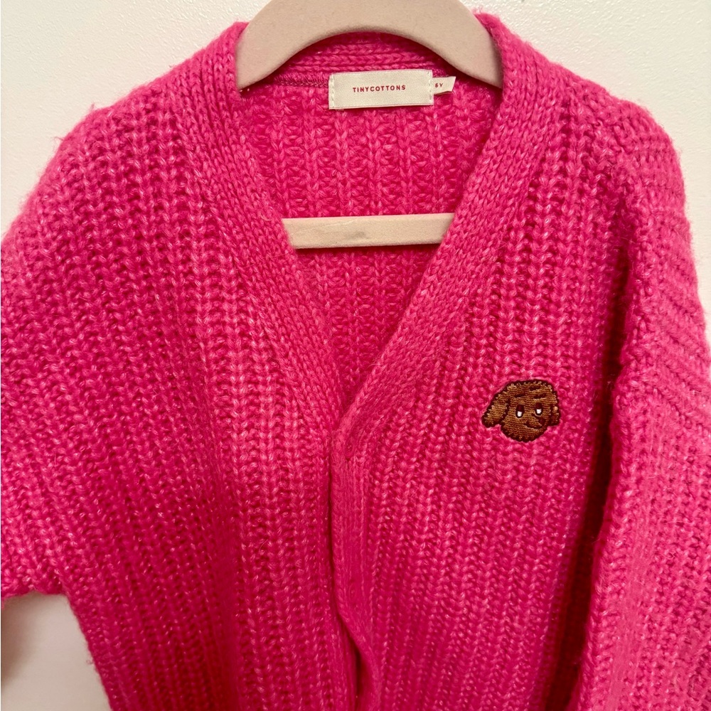 Tinycottons Kids Cozy Pink Cardigan